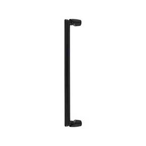 Top Knobs [TK3138BLK] Die Cast Zinc Appliance/Door Pull Handle - Florham Series - Flat Black Finish - 12" C/C - 12 7/8" L