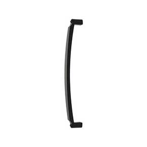 Top Knobs [TK3177BLK] Die Cast Zinc Appliance/Door Pull Handle - Haddonfield Series - Flat Black Finish - 12" C/C - 12 5/8" L