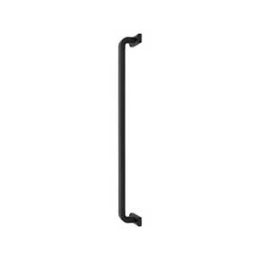 Top Knobs [TK3169BLK] Die Cast Zinc Appliance/Door Pull Handle - Harrison Series - Flat Black Finish - 18" C/C - 18 7/8" L