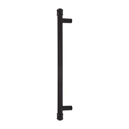 Top Knobs [TK3298BLK] Die Cast Zinc Appliance/Door Pull Handle - Elland Series - Flat Black Finish - 18" C/C - 21 1/4" L