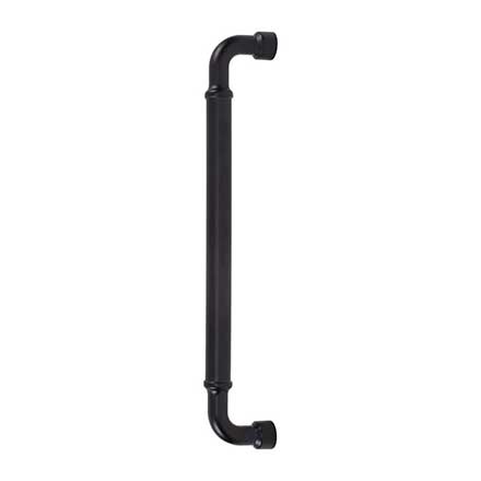 Top Knobs [TK3420BLK] Die Cast Zinc Appliance/Door Pull Handle - Lavington Series - Flat Black Finish - 12" C/C - 12 7/8" L