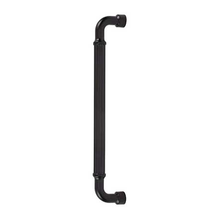 Top Knobs [TK3409BLK] Die Cast Zinc Appliance/Door Pull Handle - Pemberton Series - Flat Black Finish - 12" C/C - 12 7/8" L