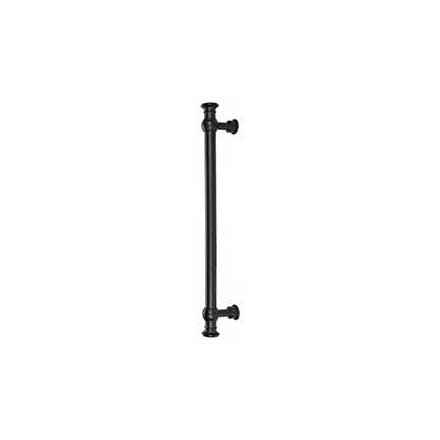 Top Knobs [TK3127BLK] Die Cast Zinc Appliance/Door Pull Handle - Ormonde Series - Flat Black Finish - 12" C/C - 14 3/4" L