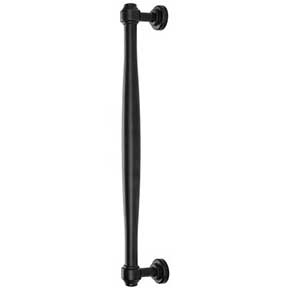 Top Knobs [TK3077BLK] Die Cast Zinc Appliance/Door Pull Handle - Ulster Series - Flat Black Finish - 12" C/C - 13 1/4" L