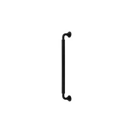 Top Knobs [TK828BLK] Die Cast Zinc Appliance/Door Pull Handle - Lily Series - Flat Black Finish - 12" C/C - 13 1/8" L