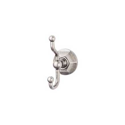 Top Knobs [ED2APB] Die Cast Zinc Robe Hook - Edwardian Hex Series - Antique Pewter Finish