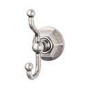 Top Knobs [ED2APB] Die Cast Zinc Robe Hook - Edwardian Hex Series - Antique Pewter Finish