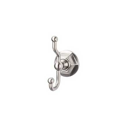 Top Knobs [ED2BSNB] Die Cast Zinc Robe Hook - Edwardian Hex Series - Brushed Satin Nickel Finish