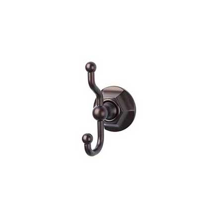 Top Knobs [ED2ORBB] Die Cast Zinc Robe Hook - Edwardian Hex Series - Oil Rubbed Bronze Finish