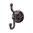 Top Knobs [ED2ORBB] Die Cast Zinc Robe Hook - Edwardian Hex Series - Oil Rubbed Bronze Finish