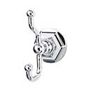 Top Knobs [ED2PCB] Die Cast Zinc Robe Hook - Edwardian Hex Series - Polished Chrome Finish