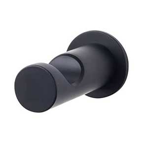 Top Knobs [HOP1BLK] Die Cast Zinc Robe Hook - Single - Hopewell Series - Flat Black Finish