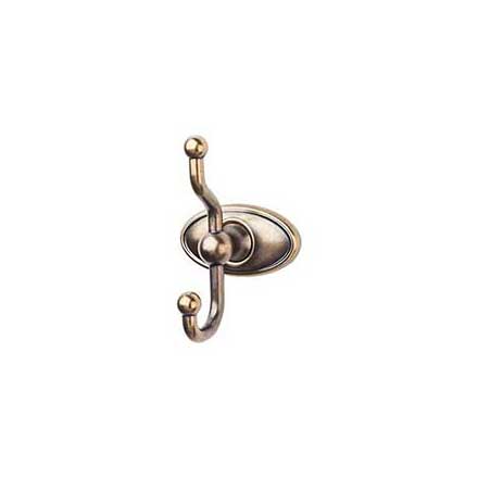 Top Knobs [ED2GBZC] Die Cast Zinc Robe Hook - Edwardian Oval Series - German Bronze Finish