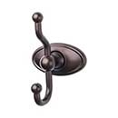 Top Knobs [ED2ORBC] Die Cast Zinc Robe Hook - Edwardian Oval Series - Oil Rubbed Bronze Finish