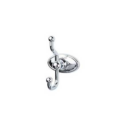 Top Knobs [ED2PCC] Die Cast Zinc Robe Hook - Edwardian Oval Series - Polished Chrome Finish