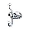 Top Knobs [ED2PCC] Die Cast Zinc Robe Hook - Edwardian Oval Series - Polished Chrome Finish