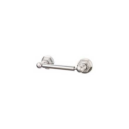 Top Knobs [ED3BSNB] Die Cast Zinc Toilet Tissue Holder - Two Post - Edwardian Hex Series - Brushed Satin Nickel Finish