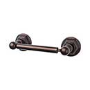 Top Knobs [ED3ORBB] Die Cast Zinc Toilet Tissue Holder - Two Post - Edwardian Hex Series - Oil Rubbed Bronze Finish