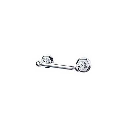 Top Knobs [ED3PCB] Die Cast Zinc Toilet Tissue Holder - Two Post - Edwardian Hex Series - Polished Chrome Finish