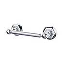 Top Knobs [ED3PCB] Die Cast Zinc Toilet Tissue Holder - Two Post - Edwardian Hex Series - Polished Chrome Finish