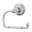 Top Knobs [ED4APB] Die Cast Zinc Toilet Tissue Holder - Single Arm - Edwardian Hex Series - Antique Pewter Finish