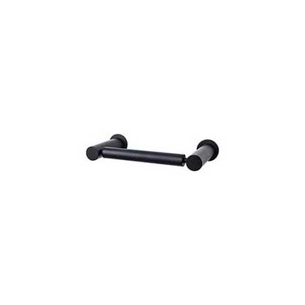 Top Knobs [HOP3BLK] Die Cast Zinc Toilet Tissue Holder - Two Post - Hopewell Series - Flat Black Finish