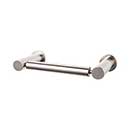 Top Knobs [HOP3BSN] Die Cast Zinc Toilet Tissue Holder - Two Post - Hopewell Series - Brushed Satin Nickel Finish