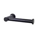 Top Knobs [HOP4BLK] Die Cast Zinc Toilet Tissue Hook - Single Arm - Hopewell Series - Flat Black Finish