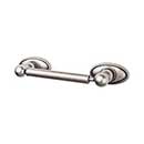 Top Knobs [ED3APC] Die Cast Zinc Toilet Tissue Holder - Two Post - Edwardian Oval Series - Antique Pewter Finish