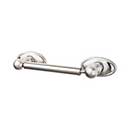 Top Knobs [ED3BSNC] Die Cast Zinc Toilet Tissue Holder - Two Post - Edwardian Oval Series - Brushed Satin Nickel Finish