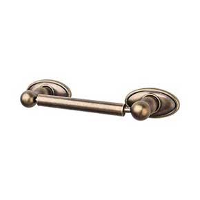 Top Knobs [ED3GBZC] Die Cast Zinc Toilet Tissue Holder - Two Post - Edwardian Oval Series - German Bronze Finish