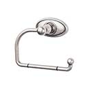 Top Knobs [ED4APC] Die Cast Zinc Toilet Tissue Holder - Single Arm - Edwardian Oval Series - Antique Pewter Finish