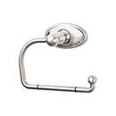 Top Knobs [ED4BSNC] Die Cast Zinc Toilet Tissue Holder - Single Arm - Edwardian Oval Series - Brushed Satin Nickel Finish