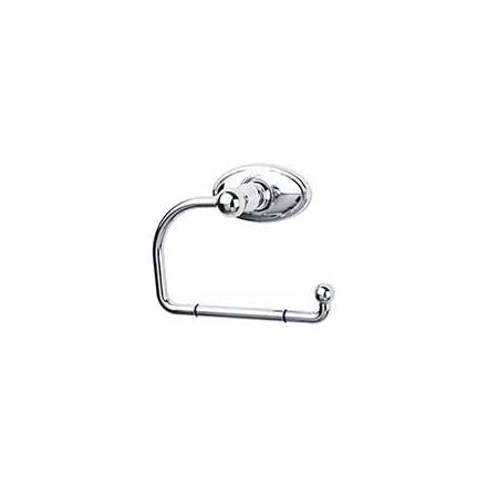 Top Knobs [ED4PCC] Die Cast Zinc Toilet Tissue Holder - Single Arm - Edwardian Oval Series - Polished Chrome Finish