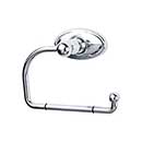 Top Knobs [ED4PCC] Die Cast Zinc Toilet Tissue Holder - Single Arm - Edwardian Oval Series - Polished Chrome Finish