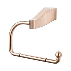Top Knobs [AQ4BB] Die Cast Zinc Toilet Tissue Holder - Single Arm - Aqua Series - Brushed Bronze Finish