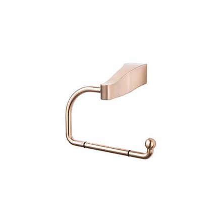 Top Knobs [AQ4BB] Die Cast Zinc Toilet Tissue Holder - Single Arm - Aqua Series - Brushed Bronze Finish