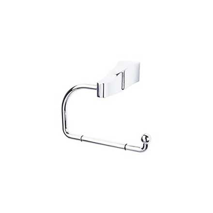 Top Knobs [AQ4PC] Die Cast Zinc Toilet Tissue Holder - Single Arm - Aqua Series - Polished Chrome Finish