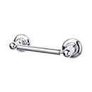 Top Knobs [ED3PCD] Die Cast Zinc Toilet Tissue Holder - Two Post - Edwardian Plain Series - Polished Chrome Finish