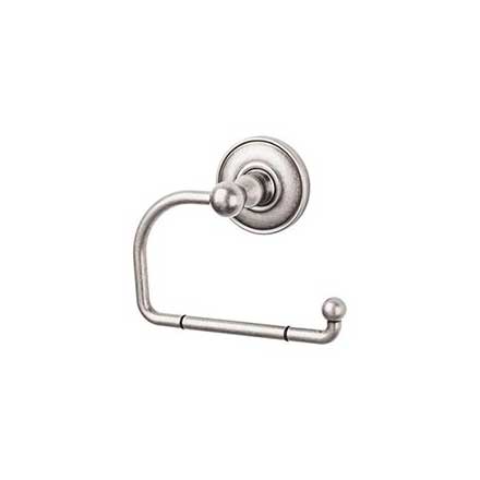 Top Knobs [ED4APD] Die Cast Zinc Toilet Tissue Holder - Single Arm - Edwardian Plain Series - Antique Pewter Finish