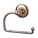 Top Knobs [ED4GBZD] Die Cast Zinc Toilet Tissue Holder - Single Arm - Edwardian Plain Series - German Bronze Finish