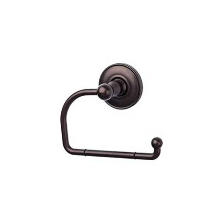 Top Knobs [ED4ORBD] Die Cast Zinc Toilet Tissue Holder - Single Arm - Edwardian Plain Series - Oil Rubbed Bronze Finish