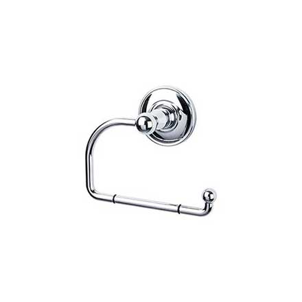 Top Knobs [ED4PCD] Die Cast Zinc Toilet Tissue Holder - Single Arm - Edwardian Plain Series - Polished Chrome Finish