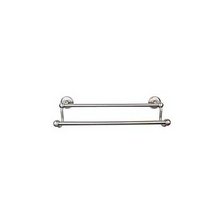 Top Knobs [ED11BSND] Die Cast Zinc Double Towel Bar - Edwardian Plain Series - Brushed Satin Nickel Finish - 30&quot; C/C - 32 1/2&quot; L