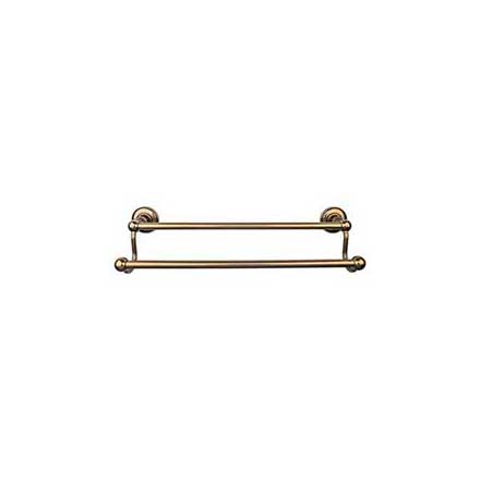 Top Knobs [ED11GBZD] Die Cast Zinc Double Towel Bar - Edwardian Plain Series - German Bronze Finish - 30&quot; C/C - 32 1/2&quot; L