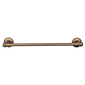 Top Knobs [ED6GBZD] Die Cast Zinc Single Towel Bar - Edwardian Plain Series - German Bronze Finish - 18" C/C - 20 1/2" L