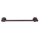 Top Knobs [ED6ORBD] Die Cast Zinc Single Towel Bar - Edwardian Plain Series - Oil Rubbed Bronze Finish - 18" C/C - 20 1/2" L