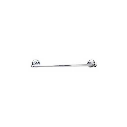 Top Knobs [ED8PCD] Die Cast Zinc Single Towel Bar - Edwardian Plain Series - Polished Chrome Finish - 24" C/C - 26 1/2" L