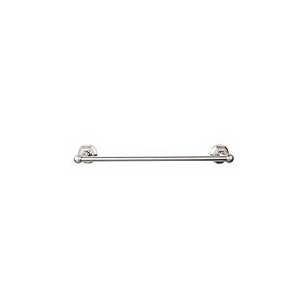 Top Knobs [ED10BSNB] Die Cast Zinc Single Towel Bar - Edwardian Hex Series - Brushed Satin Nickel Finish - 30&quot; C/C - 32 1/2&quot; L