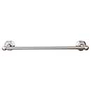 Top Knobs [ED10BSNB] Die Cast Zinc Single Towel Bar - Edwardian Hex Series - Brushed Satin Nickel Finish - 30" C/C - 32 1/2" L